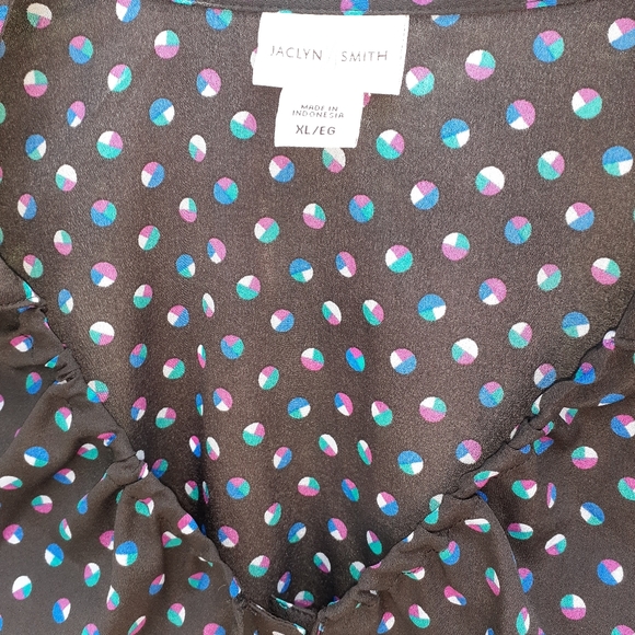 Jaclyn Smith long sleeve dressy blouse - Picture 4 of 7